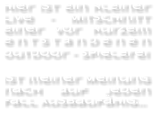 Hier ist ein kleiner Live - Mitschnitt einer vor kurzem entstandenen Outdoor - Spielerei   Ist meiner Meinung nach auf jeden Fall Ausbaufähig…